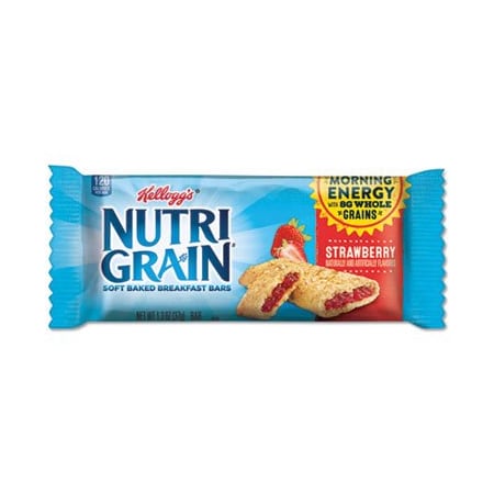 Keebler Kellogg's, NUTRI-GRAIN SOFT BAKED BREAKFAST BARS, STRAWBERRY, INDV WRAPPED 1.3 OZ BAR, 16PK 35945
